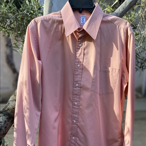 ysl dress shirts Yves Saint Laurent Chemises Pure Cotton Logo Shirt - L Saint Laurent Saint Laurent Casual Shirts for